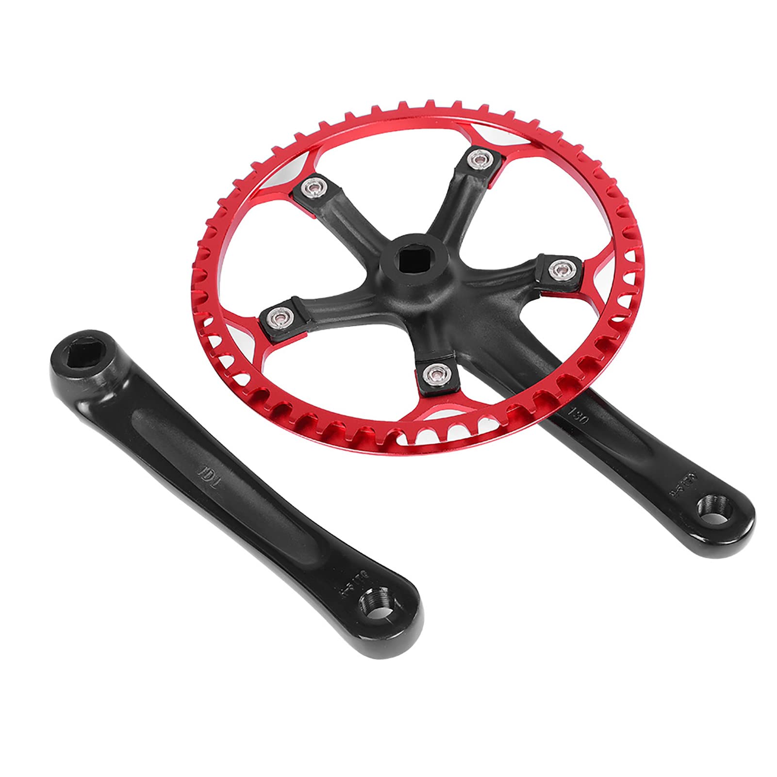 Generic Mechanizm Korbowy Rowerowy Meijun 170mm Lekki Zestaw kół łańcuchowych ze Stopu Aluminium 45T 47T do Rowerów Szosowych i Rowerów Składanych