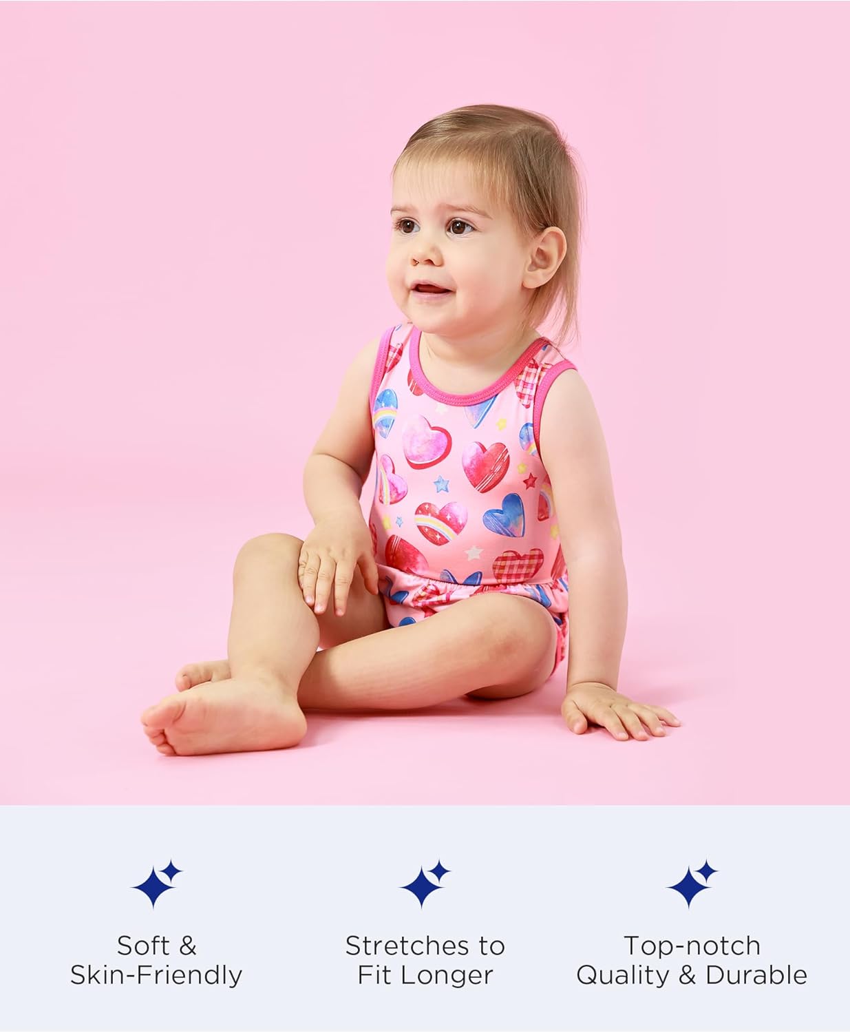 Bamboo Viscose Baby Girl Romper Sleeveless Newborn Baby Girl Summer Clothes - Image 4