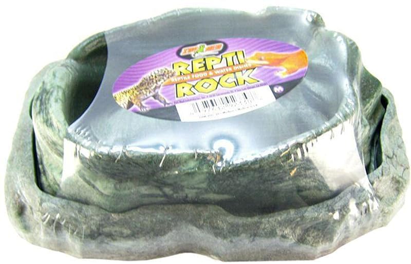 Tigela Dupla para Alimento e Água de Répteis Zoo Med Combo Reptile Rock Medium