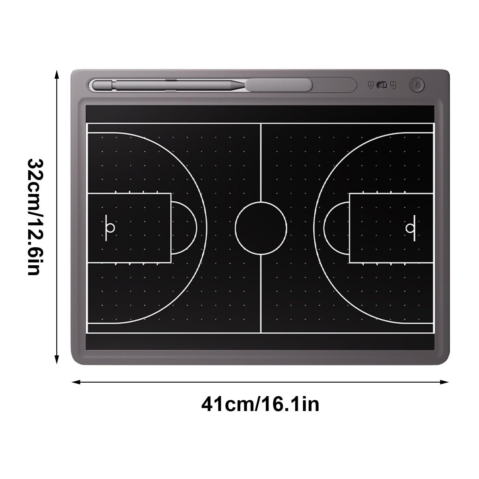 Lavagna Tattica LCD per Pallacanestro, Lavagna Tattica Elettronica per Pallacanestro per Allenamento, Insegnamento, Competizione e Comando(20 inches)