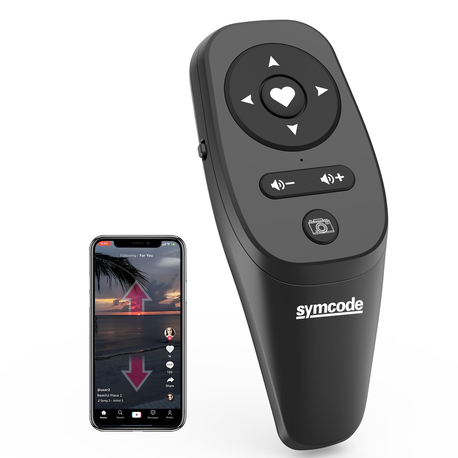 Photo 1 of ****USED****missing sensor Symcode Bluetooth Remote Control, Black