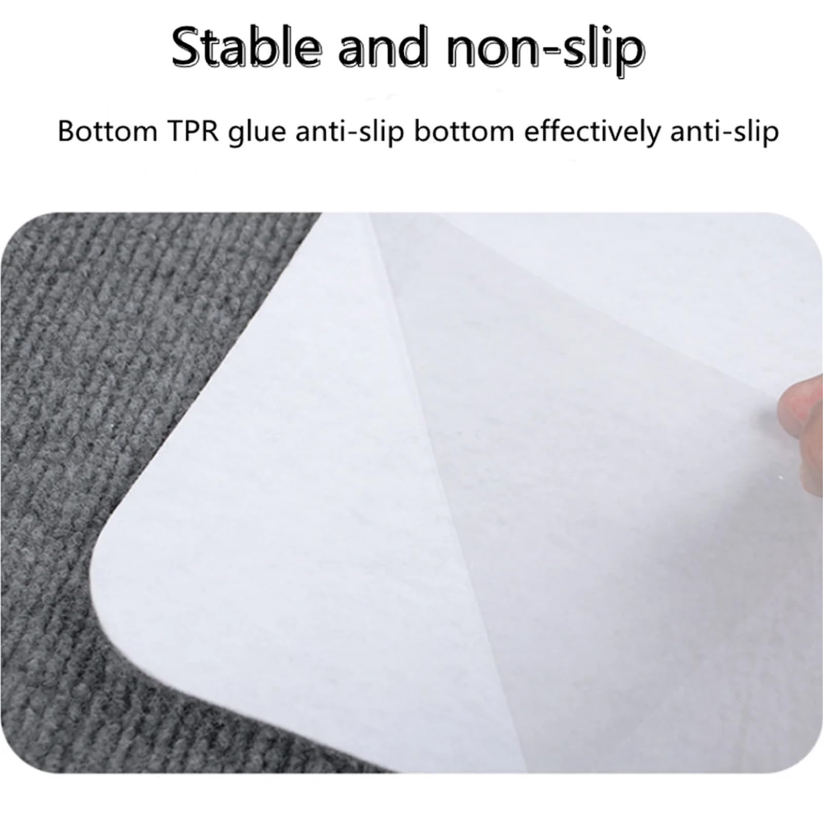 Tappetino for sedia da ufficio autoadesivo antiscivolo for camera letto Sedia for computer Tappeto Tappeti reclinabili Protezione for pavimento for porta d'ingresso Per Parquet(Dark grey,100x120cm)