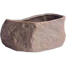 Ceramic Pot Planter Pots Container Portable Lightweight with Drainage Hole Potted Bonsai Planters for Outdoor Party Balcony, Style A and Small