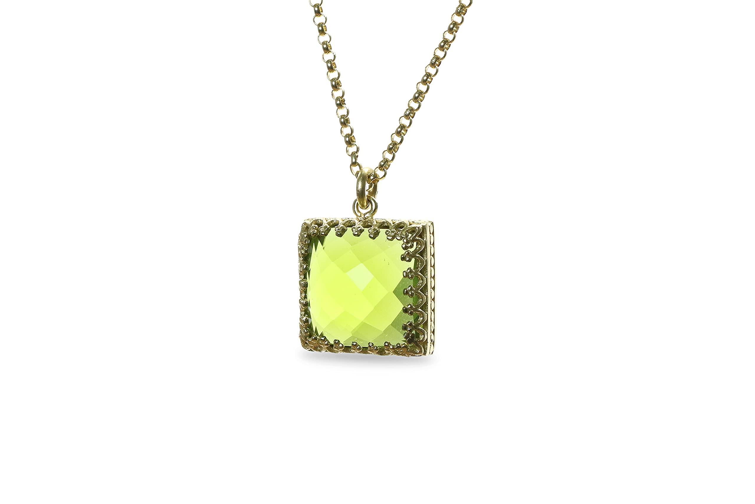 Collier Pierre de Naissance d'Août Péridot Cadeau Idéal - 8