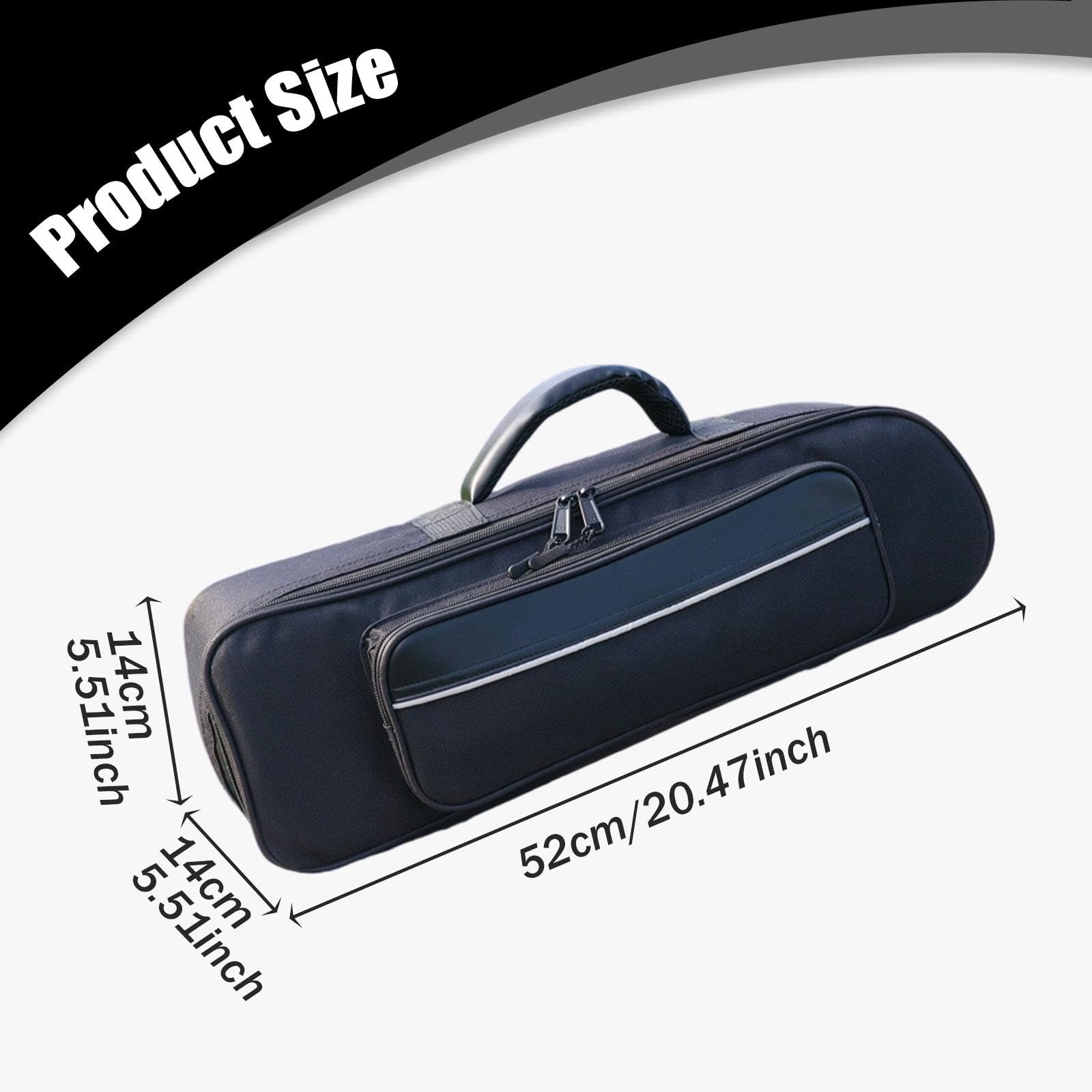 Bolsa de Viaje para Trompeta de Tela Oxford, Funda Protectora para Hombro, Resistente e Impermeable, Estuche de Trompeta para Sordinas de Concierto en Exteriores