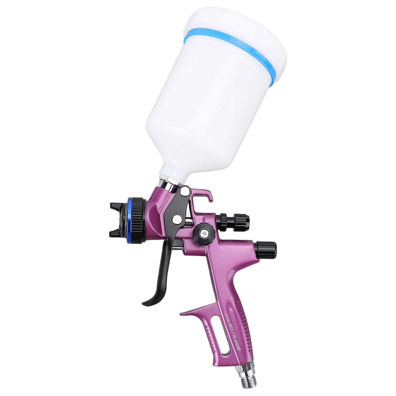 Spruzzatore di Vernice Spray HVLP Regolabile con Corpo in Lega di Alluminio e Ago per Ugello in Acciaio Inossidabile 600 Ml 1,3 Mm per Mobili, Recinzioni, Pareti, Porte e Verniciatura di