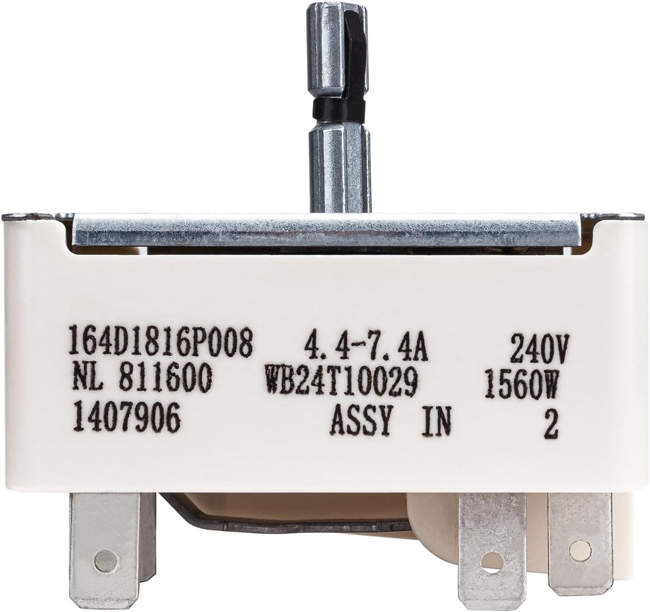 Showingo WB24T10029 Range Switch Surface Burner Infinite Switch Control Switch Replacement for GE Electric Ranges 769696, AP2024076, AH236754, EA236754, PS236754(6 inch)