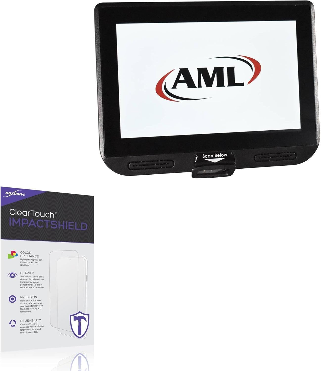 BoxWave Screen Protector Compatible with AML Monarch+ - ClearTouch ImpactShield (2-Pack), Impenetrable Screen Protector Flexible Film