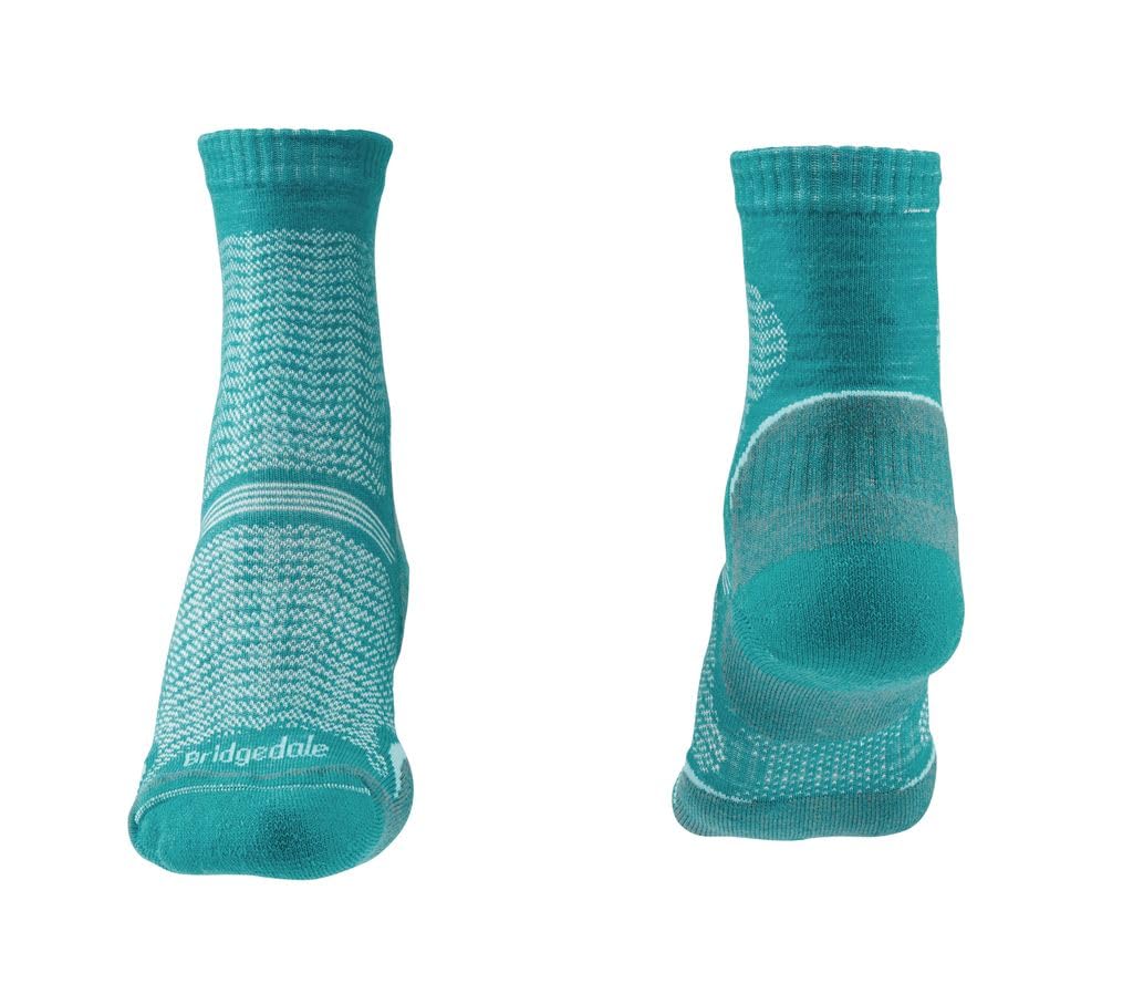 Bridgedale Damen 710101/259/M Socken, Blaugrün, M