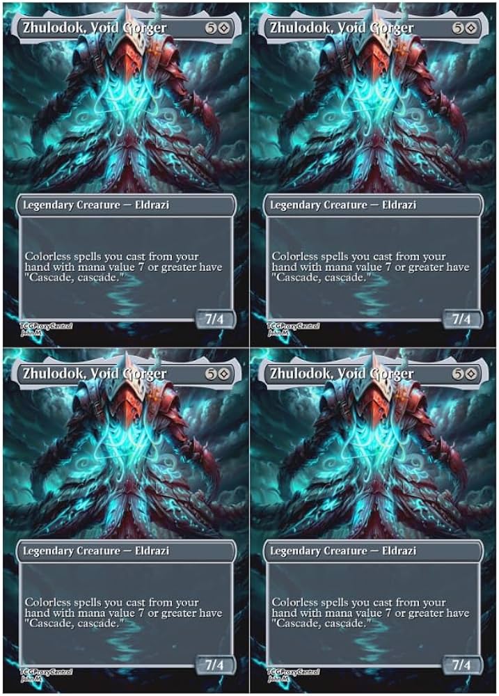 Amazon.com: 4x | Zhulodok, Void Gorger | Anime | Full Art | Foil