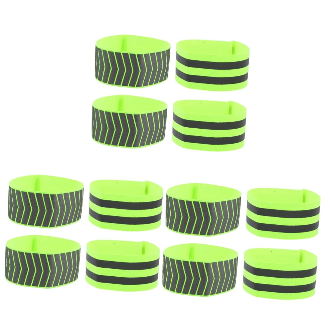 Sosoport Reflektierendes Warnband Reflektierende Schärpe Reiten Reflektierendes Reflektoren Am Armband Reflektierendes Sicherheitsband Sportarmband Hochwertiges Polyester Green