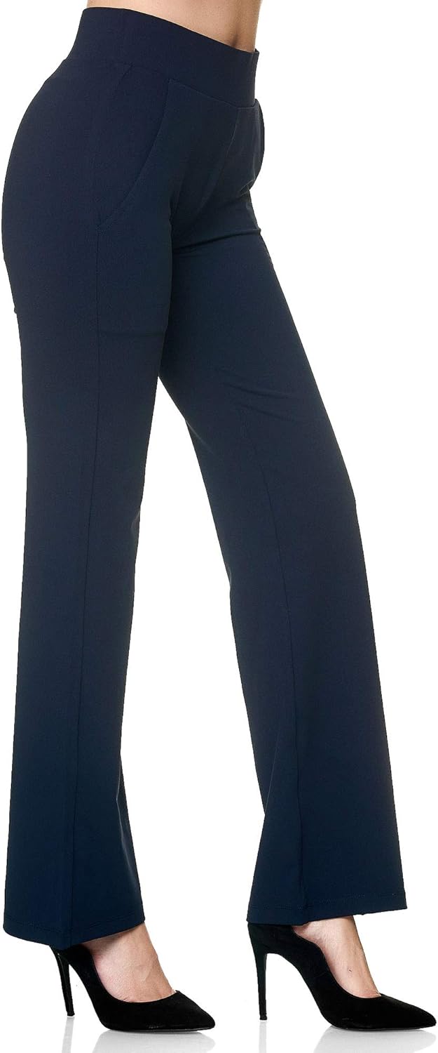 Elara Chunkyrayan Women's Leggings Trousers 40 Slim Dunkelblau