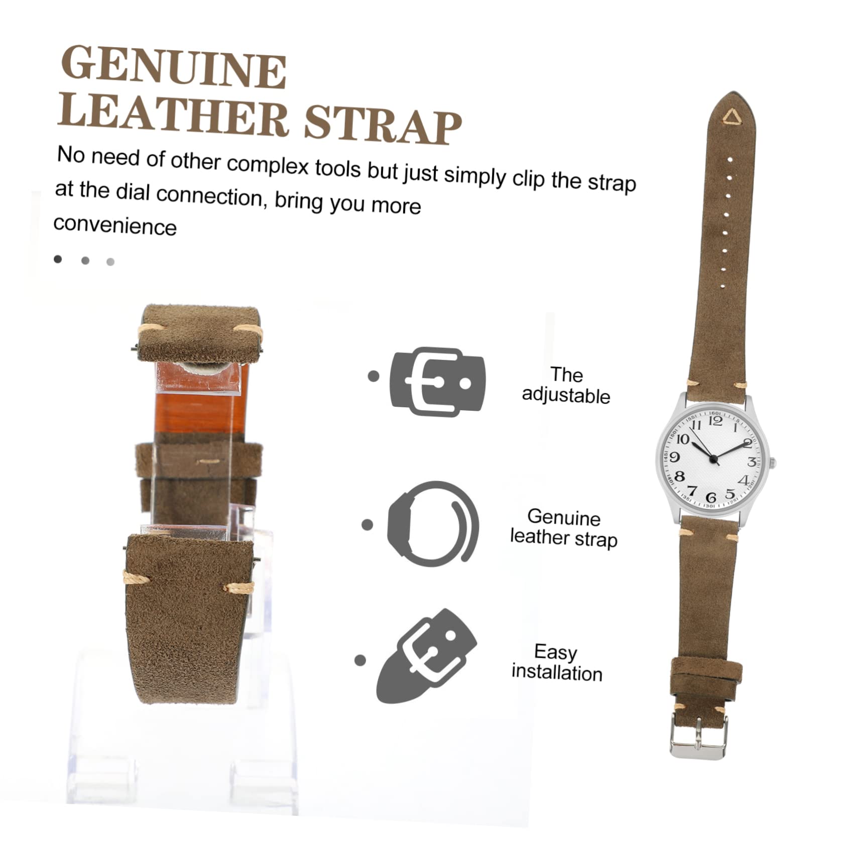 LIFKOME 5 Correas De Reloj Para Hombre Reemplazables Versátiles Para Vestir Cumpleaños Acción De Gracias.