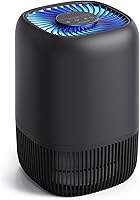 VOOPNU H13 HEPA Air Purifier for Office Home Bedroom - Covers 1076 Sq Ft, Quiet 22dB, Pet Smoke Pollen Filter, Compact Black