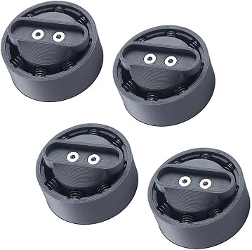 Floor Mat Set Compatible with Creality Hi Combo 3D Printer, Shock Absorbing Vibration Insulation for Stable Operation and Low Noise Printing, Tool-Free Assembly, 4 Pieces