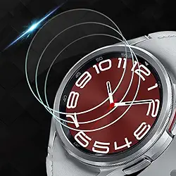 1 película transparente HD de vidro temperado para Samsung Galaxy Watch 6 de 44 mm