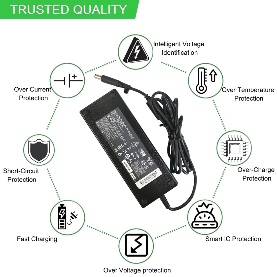 Chargeur HP 18.5V 6.5A - Référence PA-1121-02HN, Pour Ordinateurs Portables HP, Occasion En état De Marche