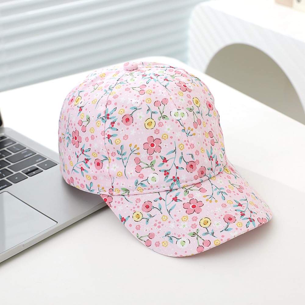 Gorras de Béisbol, Sombrero de Sol Ajustable Gorra de Béisbol Niños y Niñas, 50+ UPF Algodón Niños Snapback-Cap Baseball Cap Sombrero Suave Ligero Ajustable para 2-6 Años