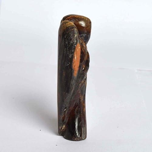 Miniatura 2 de GEMHUB Una hermosa estatua de piedra de ojo de tigre de ángel rezando aproximadamente 595.50 Ct figura artículo de regalo decorativo para el hogar