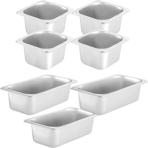 Miniatura 9 de VEVOR Estación refrigerada de preparación de condimentos, 60 pulgadas, mesa de preparación de sándwich de 16.8 cuartos con 4 bandejas de 13 y 4 16