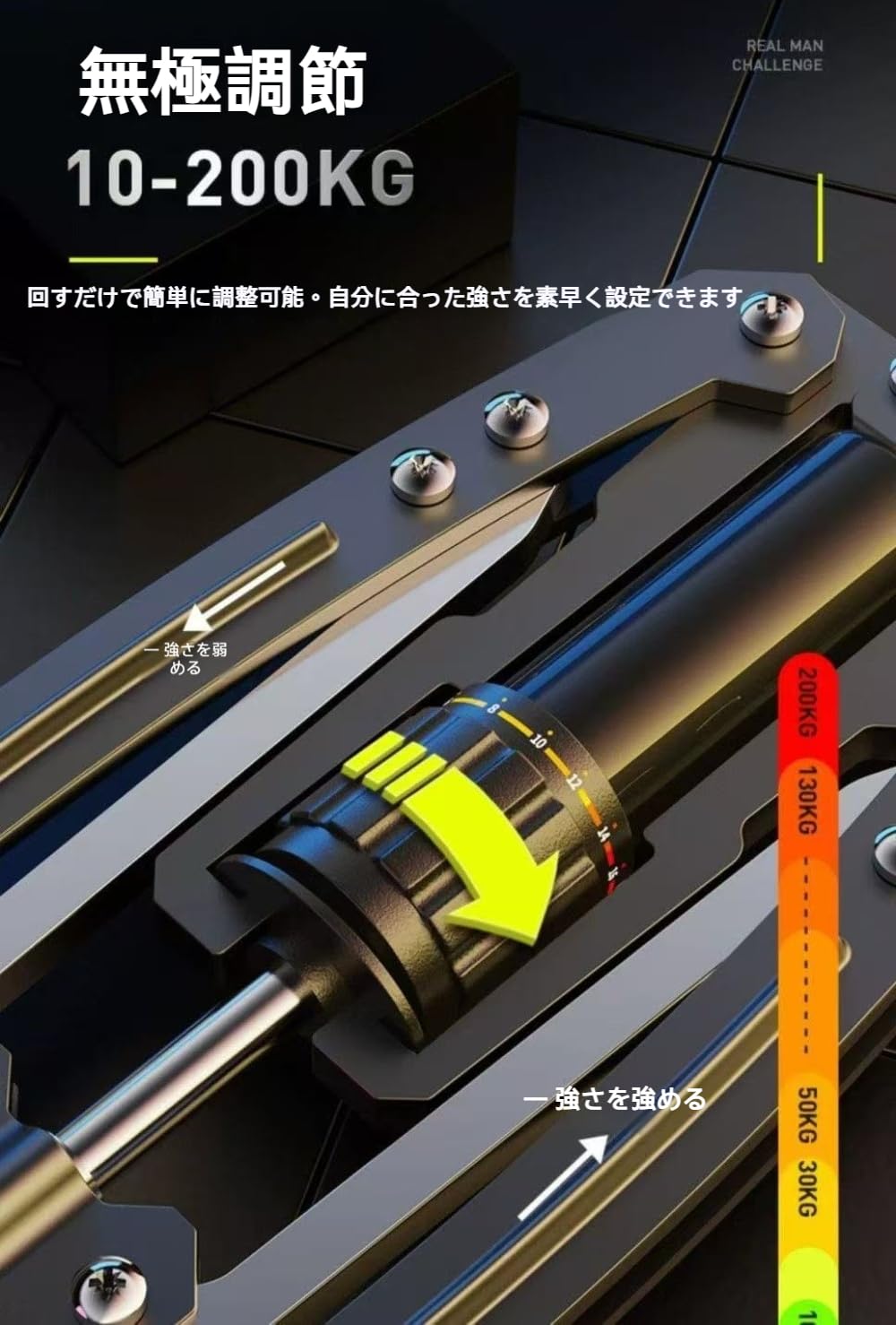 Amazon.co.jp: Dazzixアームバー 油圧式 エキスパンダー 筋トレグッズ