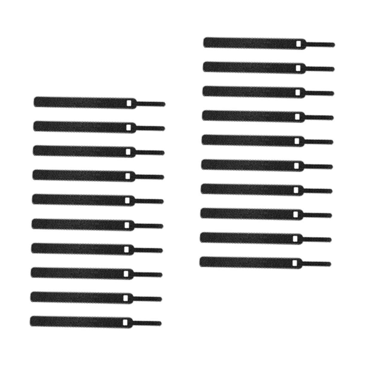 jojofuny 20Pcs Adjustable Hook and Loop Cable Management Ties for Cord Organization Multipurpose Wire Straps for Home Office