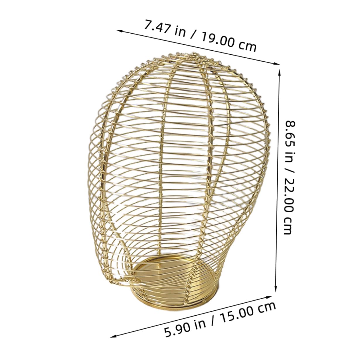 Homoyoyo Perchero Para Guardar Sombreros Modelo Cabeza De Metal Hierro Forjado Dorado