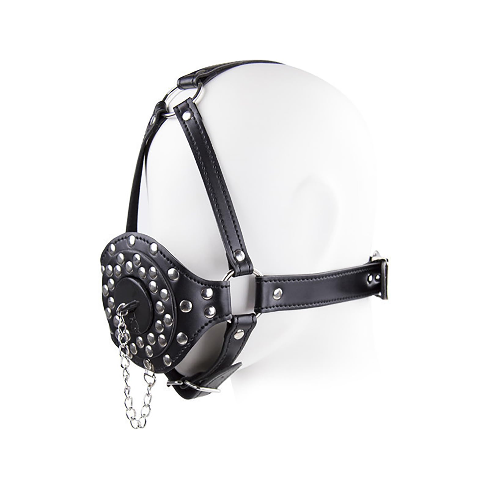 Mordaza Boca Juguetes Sexuales con Embudo Sexo Oral SM Bondage Arnés de Cabeza Juego para Mujeres Hombres Parejas Juegos Sexuales Acuáticos (Black)