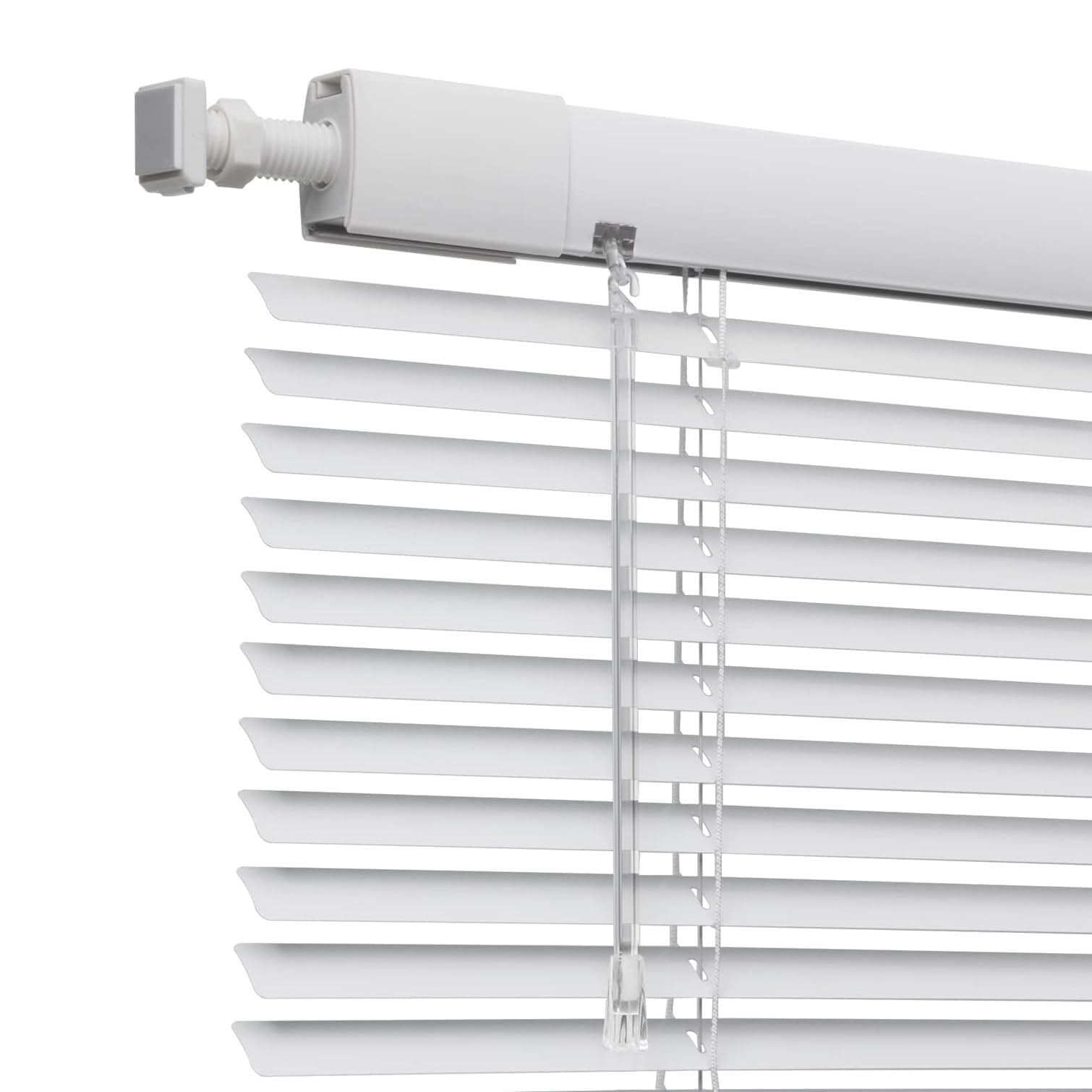 Store vénitien aluminium 170x130 cm blanc sans perçage pour fenêtre