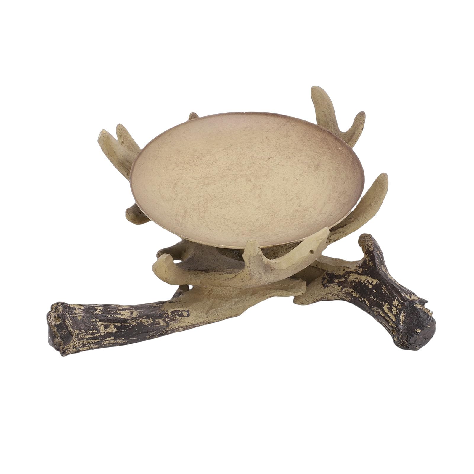 Bougeoir bois de cerf en résine Keenso, cadeau déco gothique et rustique idéal
