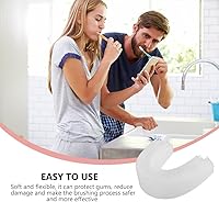 Vista 3 de 2 unids U en forma de cepillo de dientes cabeza de cepillo de dientes eléctrico automático cabeza de repuesto para accesorios