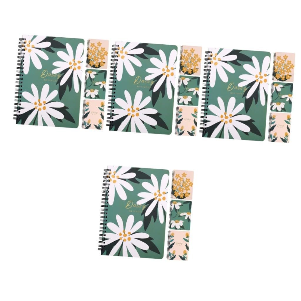 DOITOOL 4 Pièces Cahier à Spirale de Notebooks Pratiques pour Prendre des Notes pour Étudiants