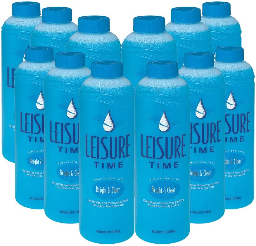 A-12 Bright and Clear Clarifier for Spas and Hot Tubs (12 Pack), 1 quart