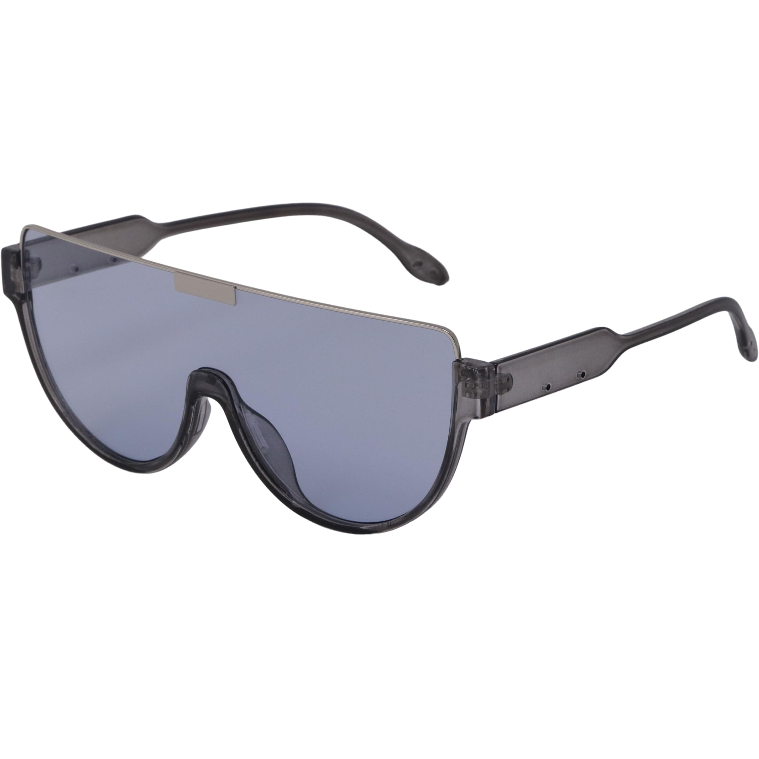 RAVI EYEWEAR Luxury Oversized Flat Top Sunglasses for Men and Women Big Frame Goggle Glasses with One Piece Lens Sun glasses