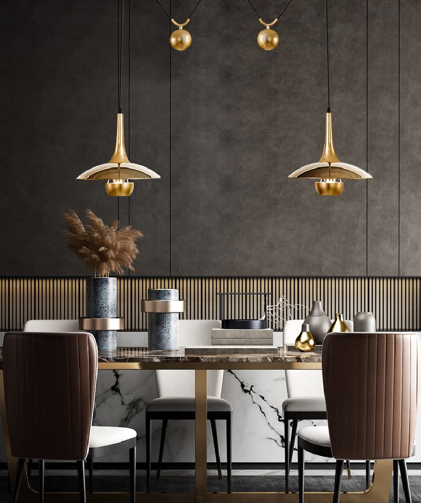 Lustre en Miroir-poulie Suspendu de Haut en Bas, Design à défilement, plafonnier, Or/Nickel, Table de Billard Nordique Moderne, loft, Villa, Salle de Bain, escalier en colimaçon
