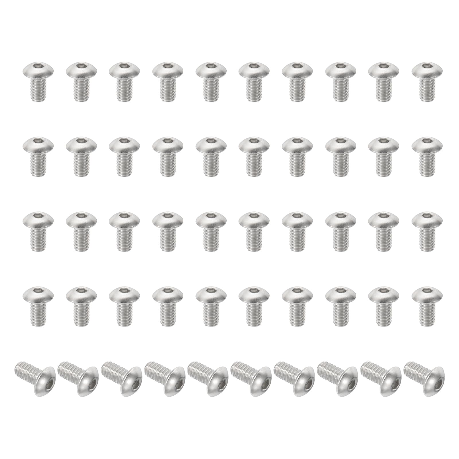 PATIKIL #8-32x5/16" Button Head Socket Cap Screws