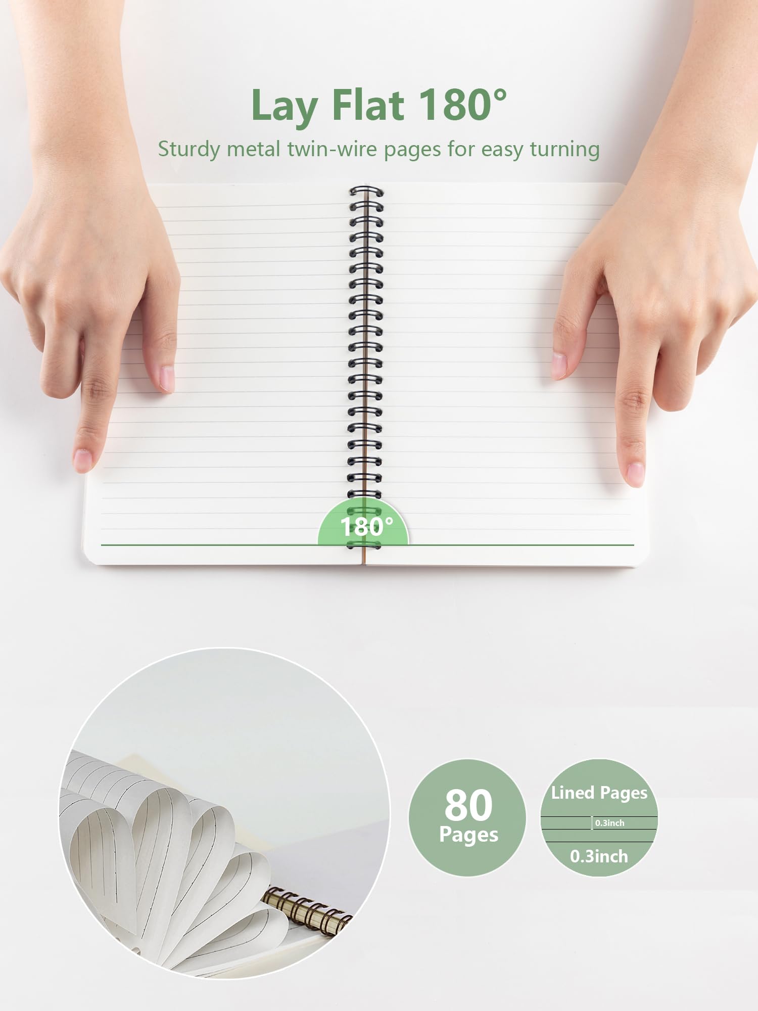 Cuadernos florales con monograma K en espiral – Diario de tapa dura con letra inicial K, lindo cuaderno de tapa dura personalizado para escribir, monograma personalizado regalos para mujeres