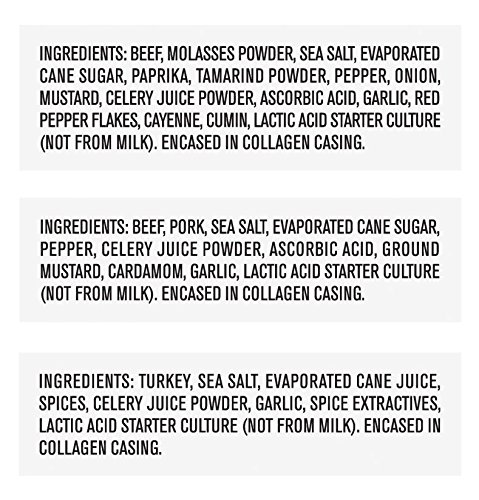 Vermont Smoke & Cure Mini Meat Sticks - Antibiotic Free Beef, Pork and Turkey - Gluten Free Snack - Paleo and Keto Friendly - Variety Pack, .5oz Jerky Stick, 6 Count Go Pack, Pack of 3