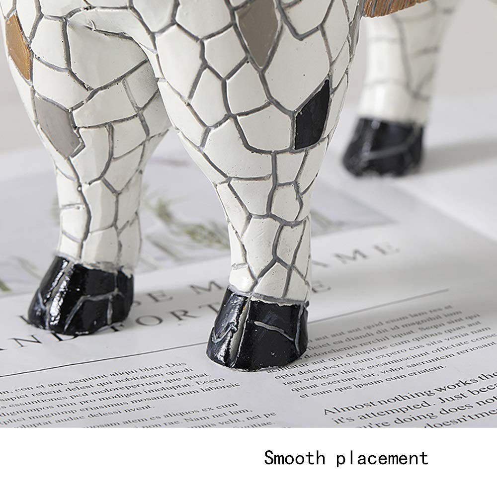 Regali di Nozze Mosaico Alpaca Figurine Statua degli Animali Ornamenti Artigianali Soggiorno Governo del Vino Mestieri (Color : B)