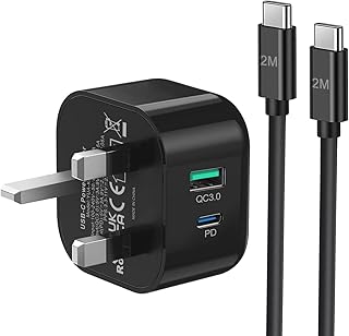 Samsung Charger Cable Fast Charge and Plug 2M Super Fast Charging for Galaxy S23/S22/S21/S20/S20fe/A04S/A14/A13/A33/A34/A53/A54,iPhone 15/15 Plus/15 Pro/15 Pro Max,Type C Phone Charger Plug and Cable