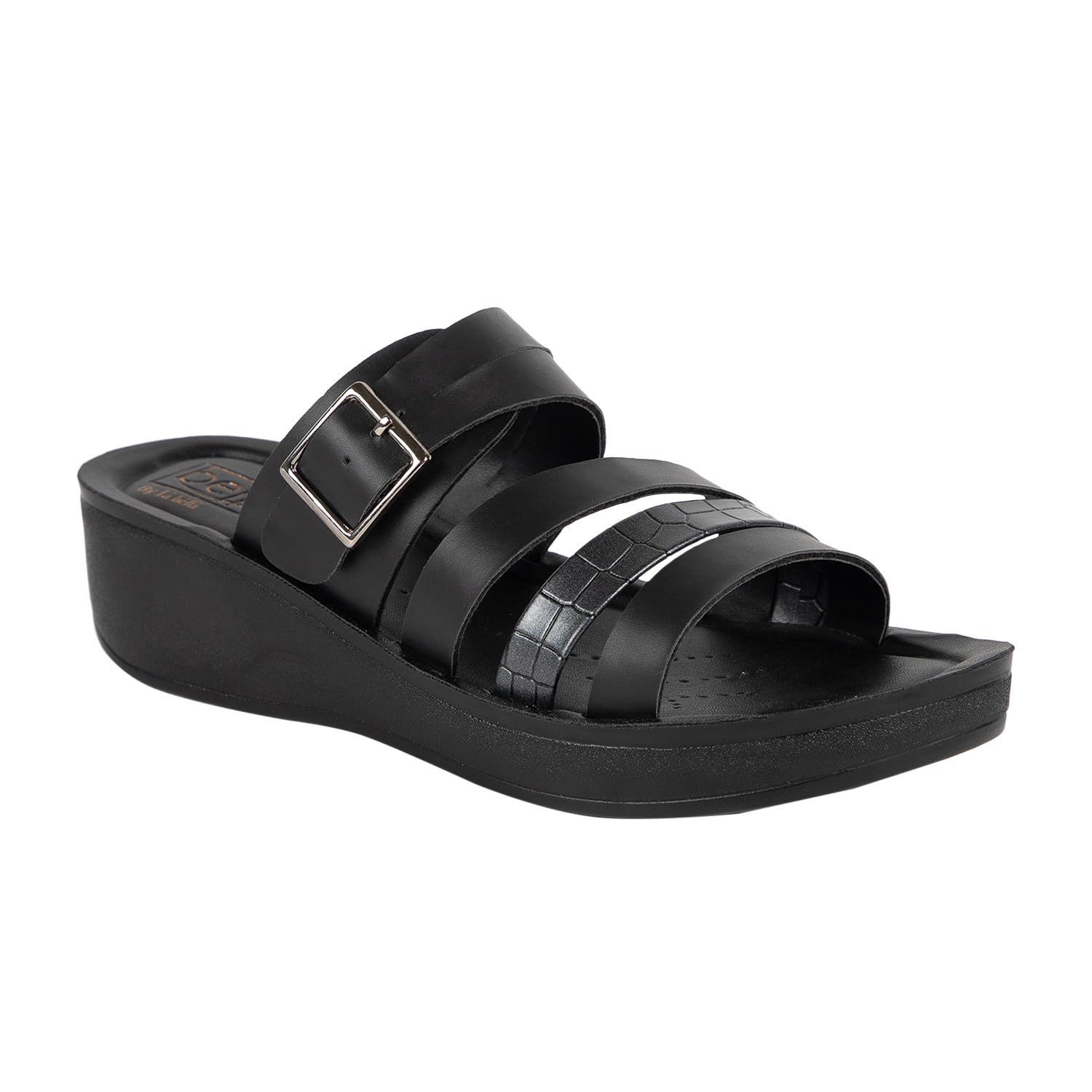 BELLA by Labella Womens Fashion Platform Slip-On Sandal – Comfortable, Lightweight, Slip-Resistant, Breathable – Ideal for Casual and Office Wear 24000101Black UK 3 (B0D1KH4TRW) Amazon Price History, Amazon Price Tracker
