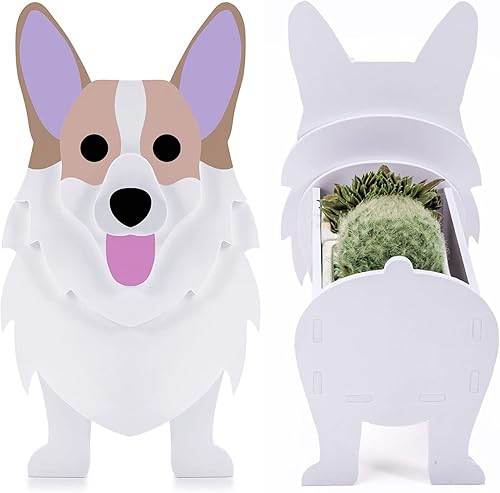 Miniatura 2 de Maceta para perro, maceta para decoración de jardín, contenedor de almacenamiento para perros, maceta hecha a mano para jardín, cactus y plantas de