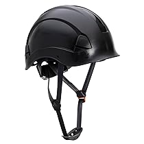 Portwest PS53 Casco di Sicurezza Leggero per Lavori in Altezza, Nero