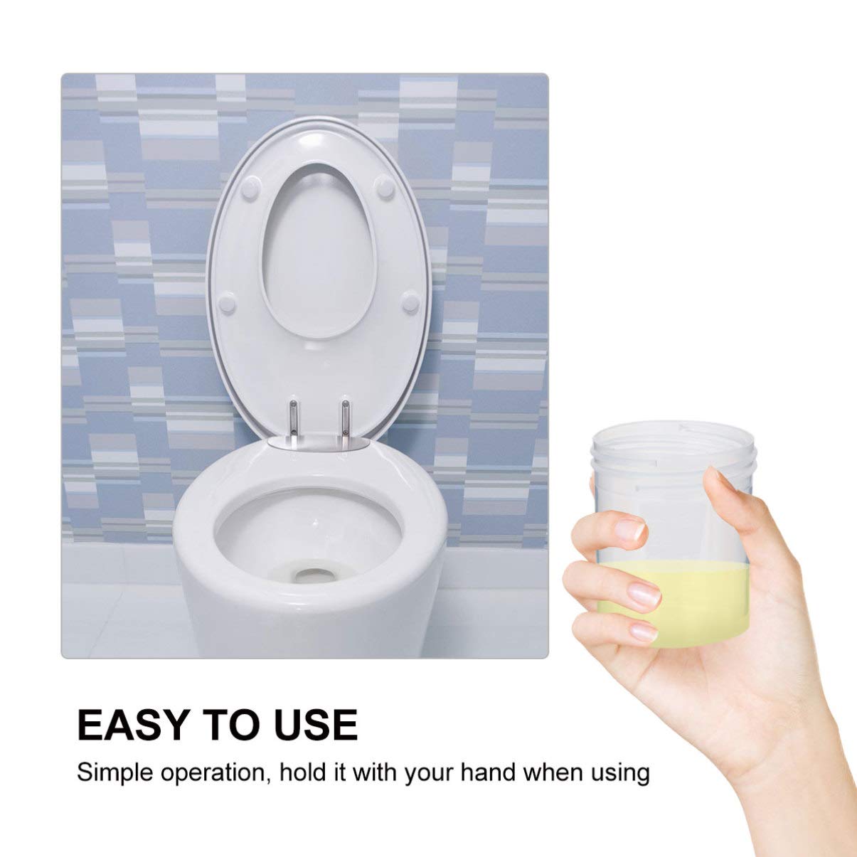 50 Stücke Sterile Probenbecher mit Deckel Urinbecher Urinprobenbecher Aufschraubdeckelbehälter Transparente Einweg Plastik Messbecher 40ml(Zufällige Farbe)