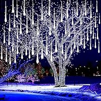 Guirlande LED Effet Pluie De Météores - 10 Tubes, étanche IP65, 230V - Décoration Noël, Halloween, Jardin