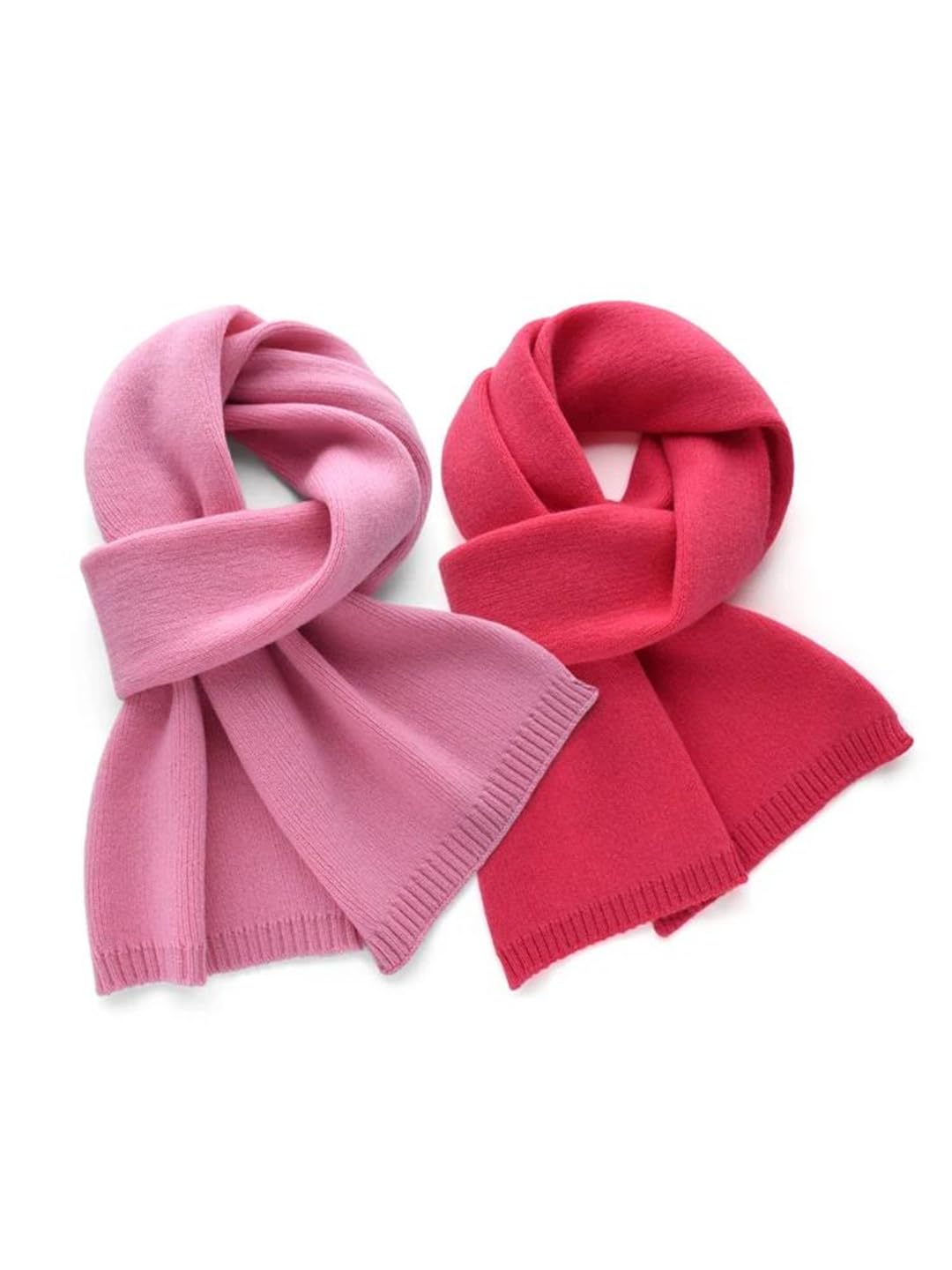 Bufanda de cachemira para mujer, invierno, cálida, de lana, estrecha, corta, para niña