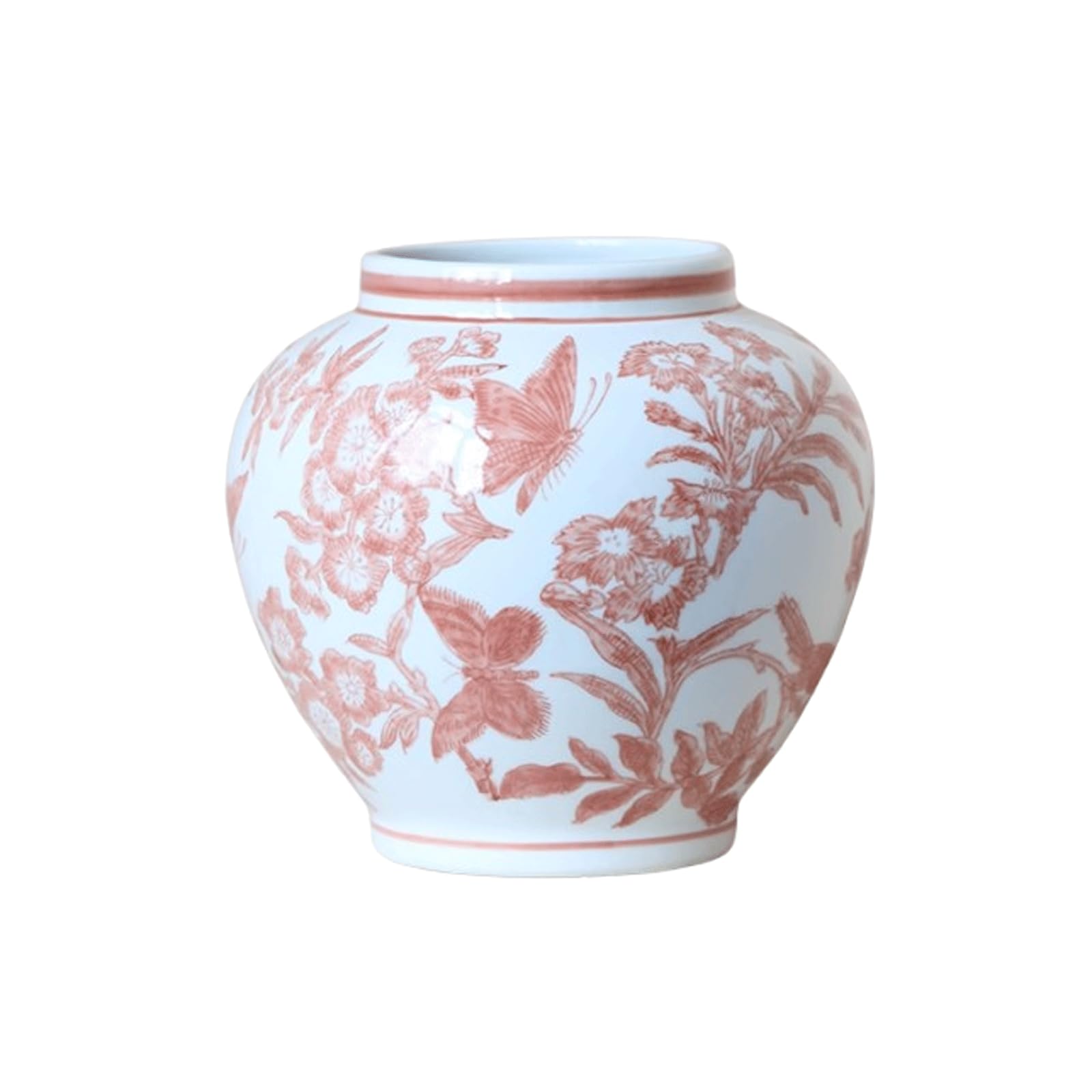 Keramische vaas Chinoiserie decor bloemenvaas antieke stijl porselein Chinese bloemenvaas voor home decor middelpunt woonkamer boekenplank