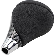Carbon Fiber Leather Gear Shift Knob for Lexus IS 250 350 50 2006-2012, Automatic Transmission Shifter Handle, Black ABS+PU Direct Fit Replacement Accessory