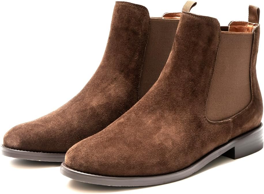 ONEENO Women's Casual Suede Chelsea Boots - Image 7