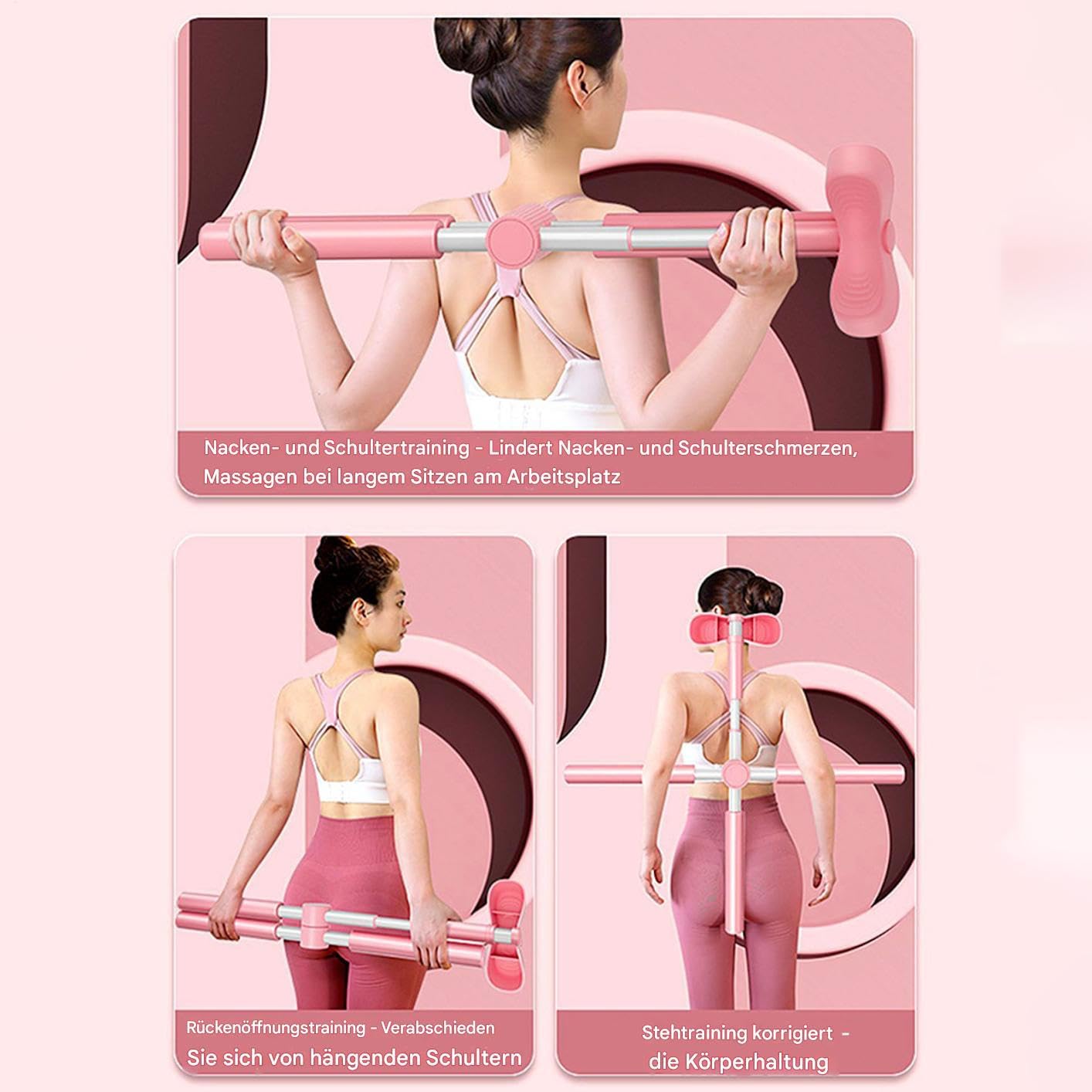 Yoga Kreuzstab - Heimfitness Ausrichtungsstange Für Übungen Und Training,Kreuzstab Für Training Und Übung,Für Fitness Bodybuilding In Der Wohnung Im